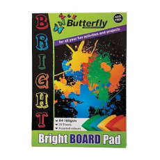 Butterfly A4 160gsm Bright Board Pad, 20 Sheets
